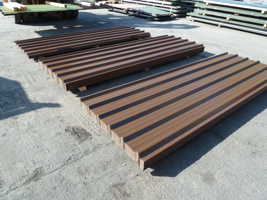 ROOFING SHEETS VAN DYKE BROWN PVC BOX PROFILE eBay